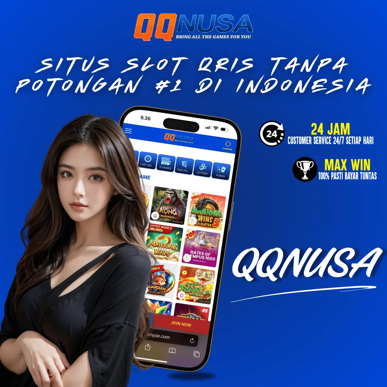 QQNUSA - Slot Qris Transaksi Bebas Potongan & Terpercaya